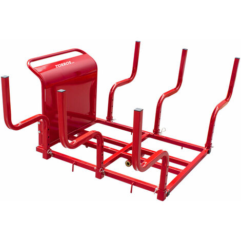 Torros – Châssis de transport pour bois – Montage sur dumper à chenilles – Supports latéraux réglables – Inclinaison avec piston – MRP500AH