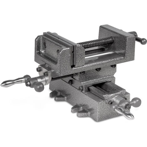 Étau de perçage et table croisée 100 mm – Ouverture des mors 102 mm – Course X/Y 120 mm – BAVALR100 – Mw-Tech