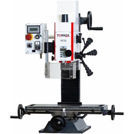 Torros – Perceuse à colonne 850W – Vitesse variable – Profondeur de perçage 280mm – Raccord CM2/M10 – Affichage digital LED