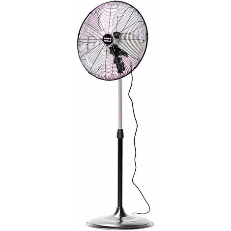 Mw Tools – Ventilateur sur pied 120W 230V – Diamètre 500 mm – 3 vitesses – Moteur à roulement à billes – Pour circulation d'air – MV500LVP (1/5)