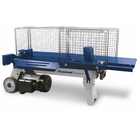 Fendeur de bûches électrique – Longueur max 520 mm – Diamètre max 250 mm – Puissance 2,2 kW – Moteur puissant pour bois dur – Holzkraft - HSE5-520