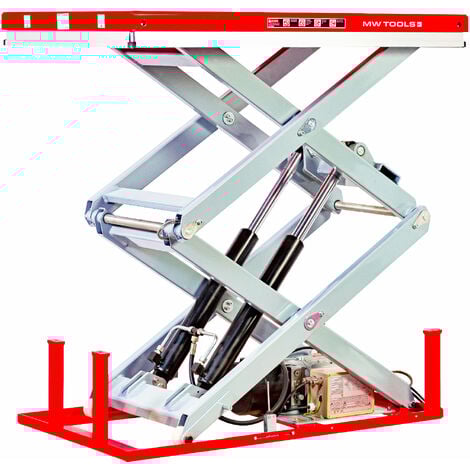 Table élévatrice à ciseaux d'une hauteur de 1780mm et d'une capacité de 1000kg MW Tools TPSL1180