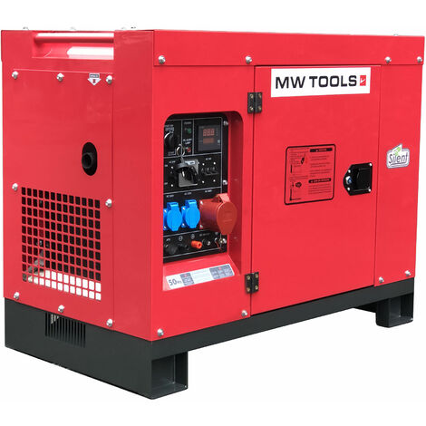 Groupe électrogène diesel 10kW + station de ravitaillement 440L MW Tools DG100EPACK2