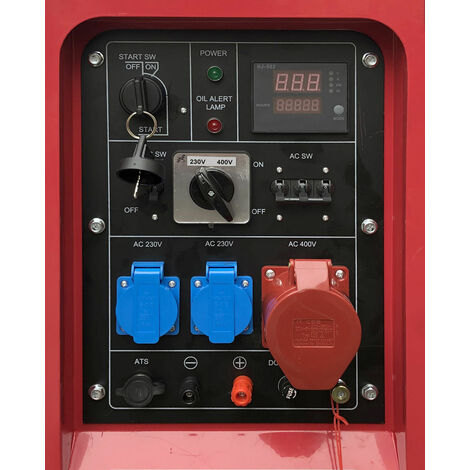 Groupe électrogène diesel 10kW + station de ravitaillement 210L MW Tools DG100EPACK1