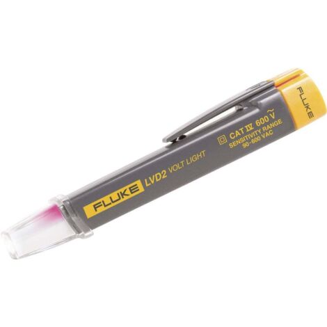 Fluke – Détecteur de tension AC sans contact CAT IV 600V – Lampe LED ultra-lumineuse – Plage de détection 90-600V – Sécurité pour électriciens