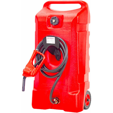 Mw Tools – Cuve mobile à fioul 53L – Polyéthylène haute qualité – Vanne de vidange intégrée – Tuyau de 3m – Pistolet manuel – TBC53M