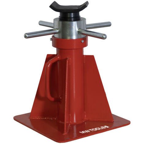 Mw Tools – Chandelle professionnelle 20T extra lourde – Hauteur réglable 410-600 mm – Modèle à vis pour charges lourdes – CAGS20TS