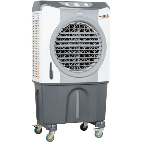 Rafraîchisseur d'air évaporatif professionnel mobile 60m² 5000m³/h Torros BVK500
