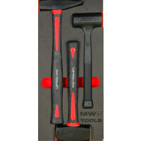 Lot De 3 Mini Marteaux à Panne Boule 30/60/110g - Neilsen CT4314