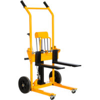 Mw Tools – Diable gerbeur élévateur manuel 200kg – Hauteur de levage 900mm – Longueur des fourches 460mm – Pour palettes et cartons – MS0209