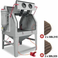 PACK Cabine de sablage avec 100 kg d'abrasifs sable corindon MW Tools CAT1200SET