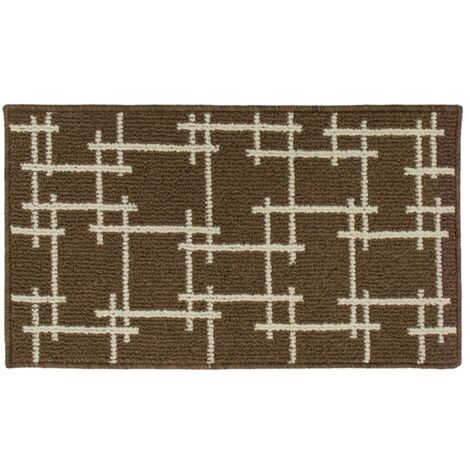 Vector Machine Washable Latex Backed Doormat, 40x70cm, Brown (1/4)