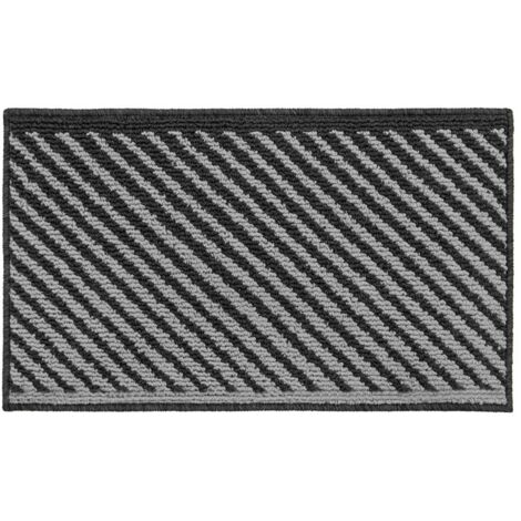Stellar Machine Washable Latex Backed Doormat, 50x80cm, Black (1/4)