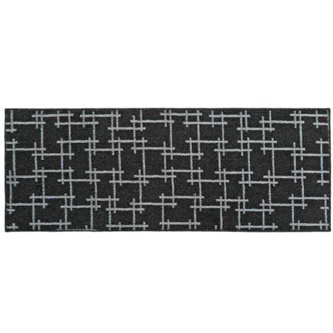 Vector Machine Washable Latex Backed Runner, 57x150cm, Black (1/4)