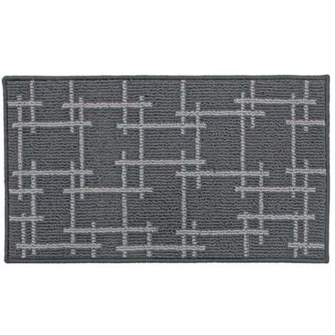 Vector Machine Washable Latex Backed Doormat, 40x70cm, Grey (1/4)