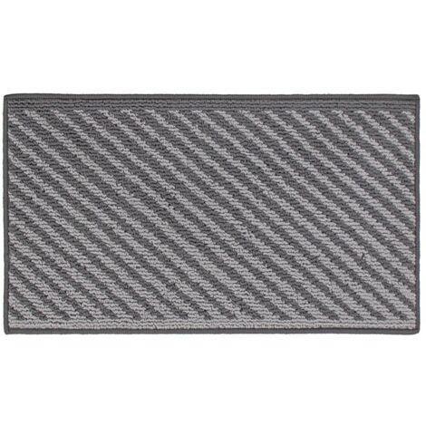 Stellar Machine Washable Latex Backed Doormat, 40x70cm, Grey (1/4)