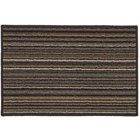 Arona Machine Washable Latex Backed Doormat, 40x60cm, Brown (1/4)