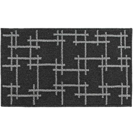 Vector Machine Washable Latex Backed Doormat, 50x80cm, Black (1/4)
