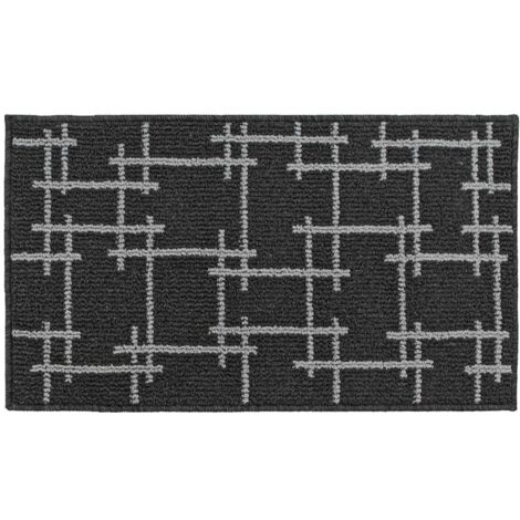 Vector Machine Washable Latex Backed Doormat, 40x70cm, Black (1/4)