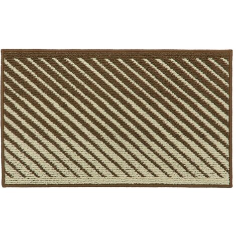 Stellar Machine Washable Latex Backed Doormat, 50x80cm, Brown (1/4)