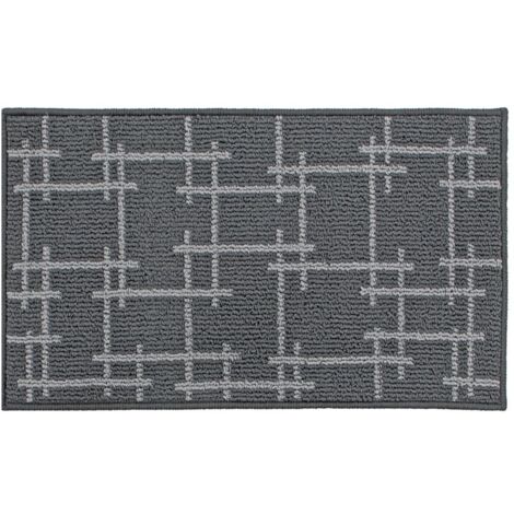 Vector Machine Washable Latex Backed Doormat, 50x80cm, Grey (1/4)
