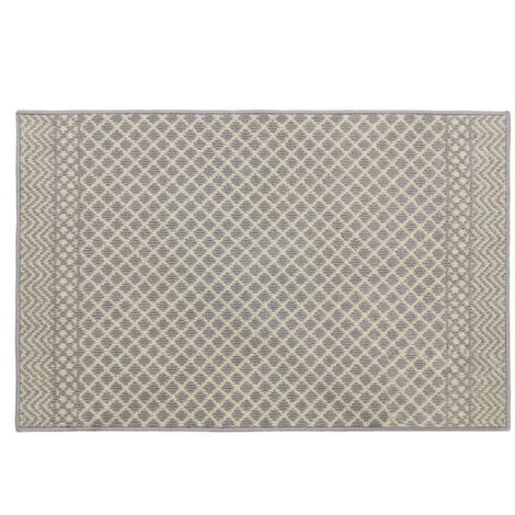 Everly Machine Washable Latex Backed Runner, 80x120cm, Grey
