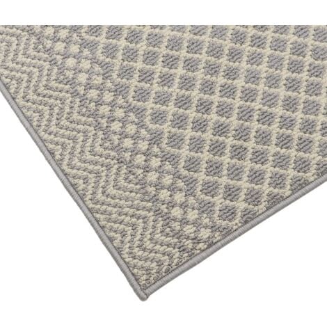 Everly Machine Washable Latex Backed Runner, 80x120cm, Grey