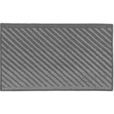 Stellar Machine Washable Latex Backed Doormat, 50x80cm, Grey (1/4)