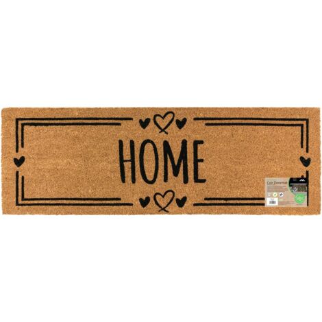 JVL Eco-Friendly Latex Backed Coir Entrance Doormat Runner, 40x120cm - Home Hearts (1/5)