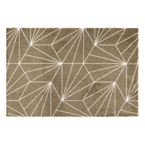 JVL Mega Doormat - 50x75cm, Brown Geo (1/5)