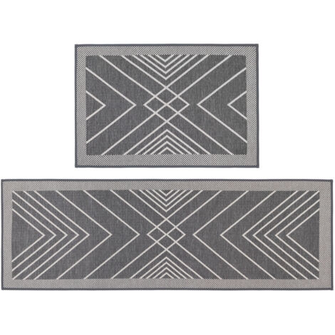JVL Expression Doormat and Runner Set, Stripes (1/5)