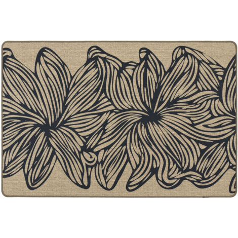 JVL Elegance Doormat, Flowers -  50x75cm (1/5)