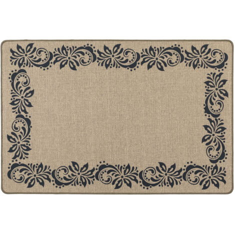 JVL Elegance Doormat, Scroll Boarder -  50x75cm (1/5)