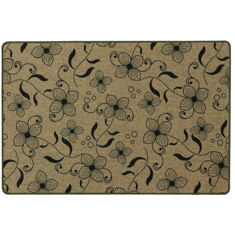 Elegance Machine Washable Range Indoor Mat, 50x75cm, Flowers