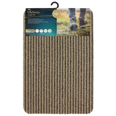 Infinity Entrance Doormat, 50x75cm, Beige