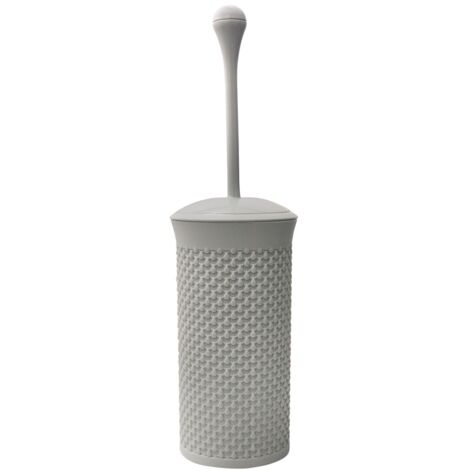 Droplette Design Plastic Toilet Brush, Ice Grey