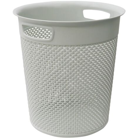 Droplette Design Plastic Bin, 12L, Ice Grey (1/4)