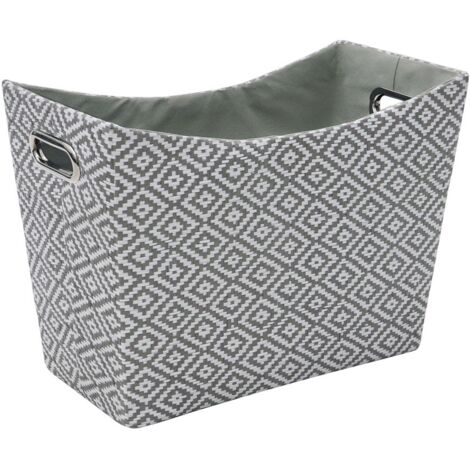 Argyle Rectangular Paper Tapered Storage Basket