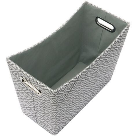 Argyle Rectangular Paper Tapered Storage Basket