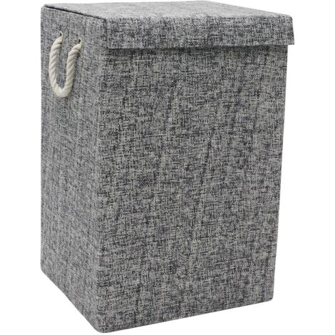 Urban Rectangle Paper Laundry Basket, Grey (1/4)
