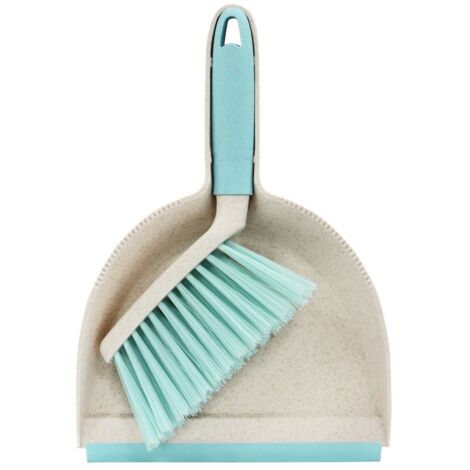 Pro Clean Anti-Bacteria Mini Dustpan and Brush Set, Blue (1/4)