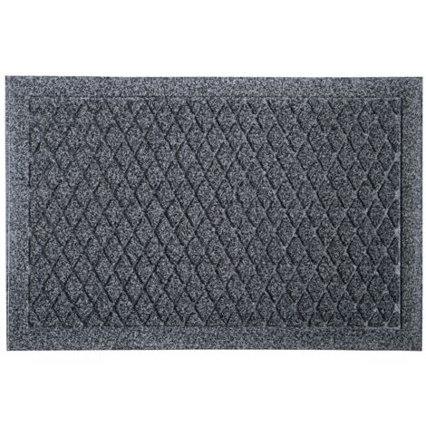 Dirt Defender Scraper Doormat, Diamond, 40x60cm, Grey (1/4)