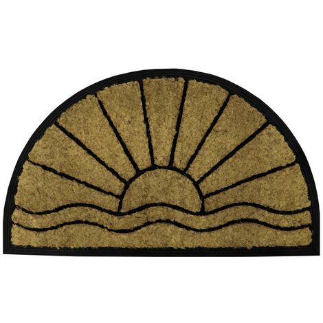 Comfort Halfmoon Coir Tuffscrape, 40x70cm, Sunset (1/4)
