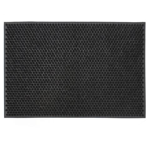 Condor Classic Astro Turf-Look Rubber Scraper Mat, 40x60cm, Black