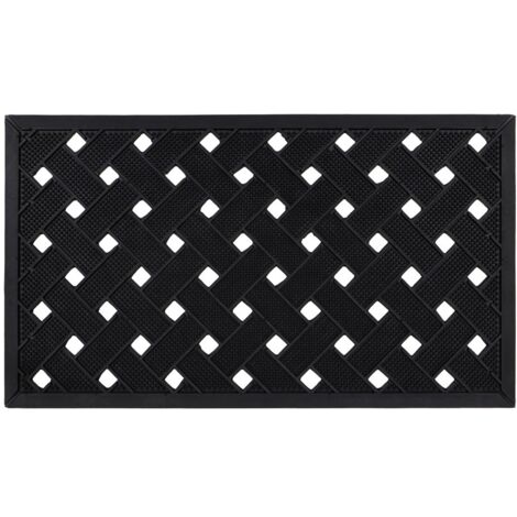 Lattice Scraper Rubber Studs Doormat, 40x70cm (1/4)