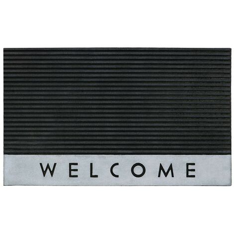 Quartz Welcome Scraper Rubber Doormat, 45x75cm (1/4)