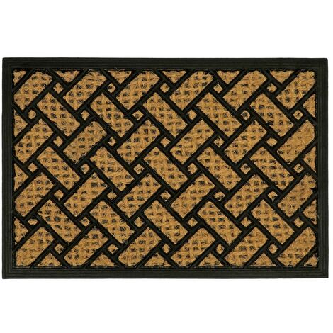 Alba Woven Tuffscrape Doormat, 40x60cm, Parquet