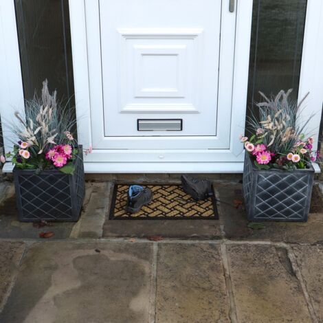 Alba Woven Tuffscrape Doormat, 40x60cm, Parquet