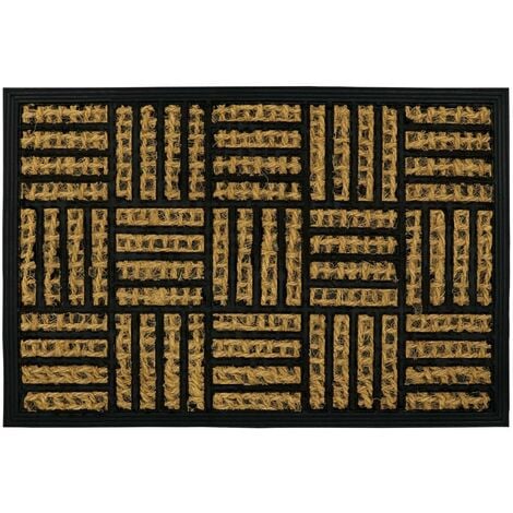 Alba Woven Tuffscrape Doormat, 40x60cm, Squares