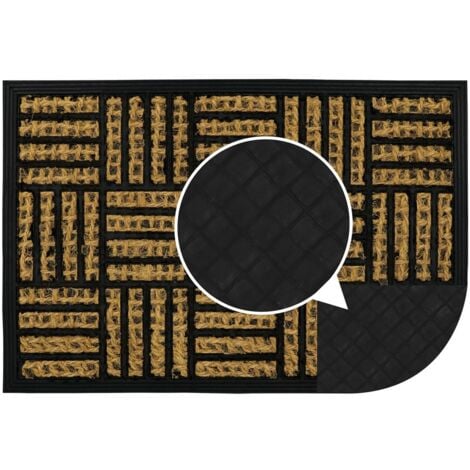 Alba Woven Tuffscrape Doormat, 40x60cm, Squares